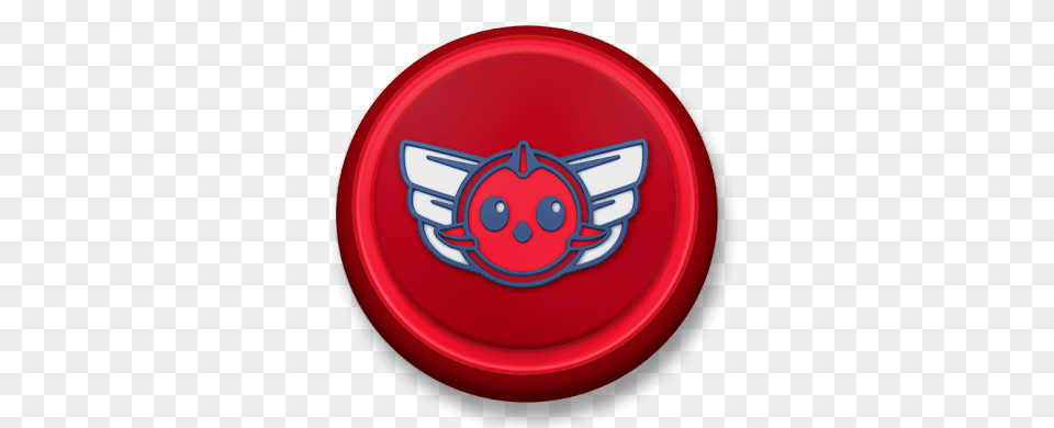 Top Wing Red Roundlet, Badge, Logo, Symbol, Toy Png