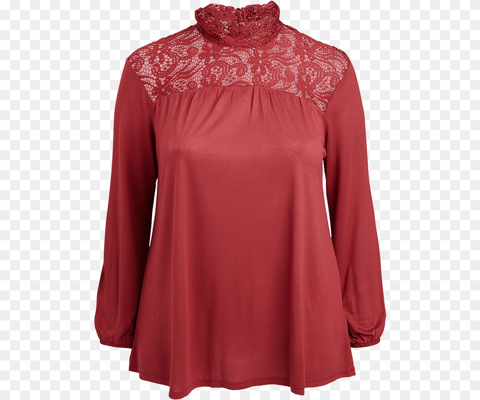 Top With Lace 1495 2995 Blouse, Clothing, Long Sleeve, Sleeve, Coat Png