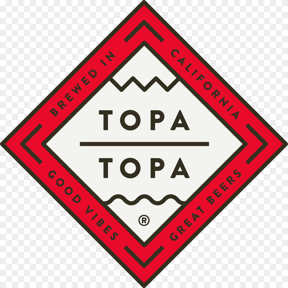 Topa Topa Registered Logo Fullcolor Topa Topa Brewing Logo, Sign, Symbol, Road Sign, Scoreboard Free Transparent Png