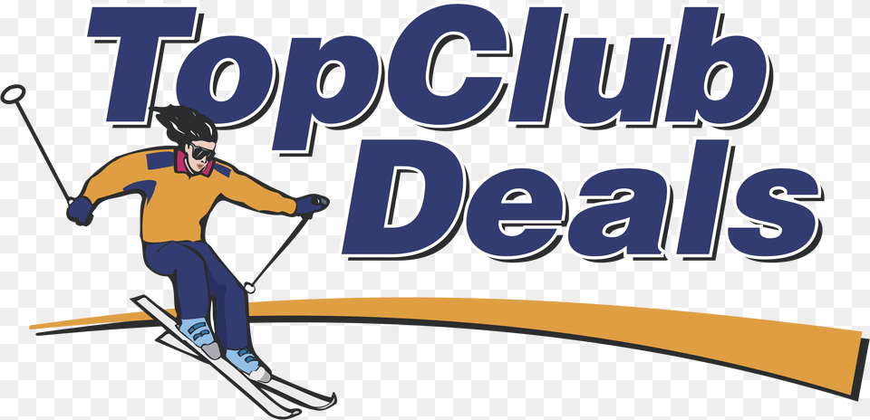 Topclub Deals Logo Transparent Downhill, Person, People, Outdoors, Nature Free Png Download
