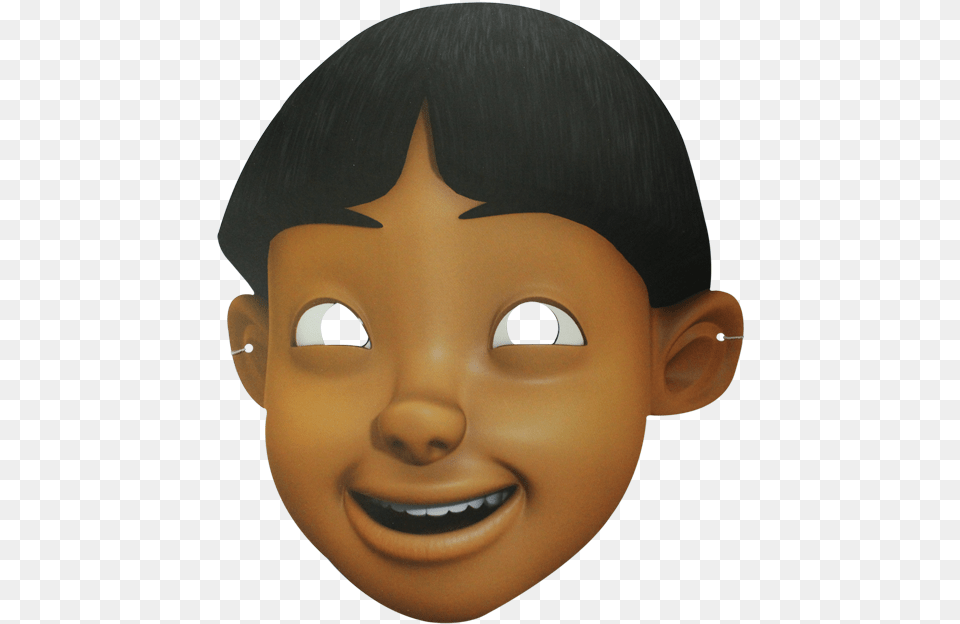 Topeng Muka Upin Ipin Muka Mail Upin Ipin, Baby, Person, Face, Head Png