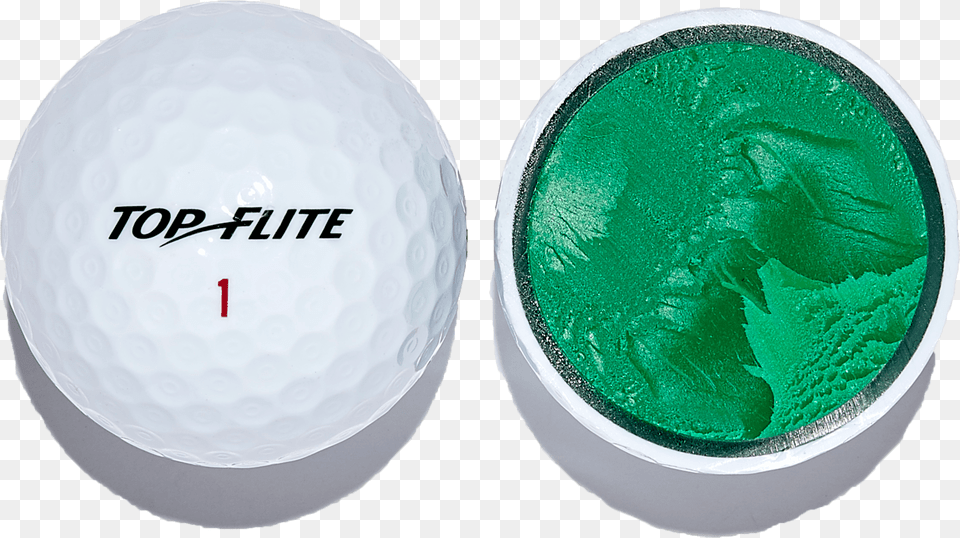 Topflite Gamerurethane Top Flight Golf Ball Inside, Golf Ball, Sport, Plate Free Png Download