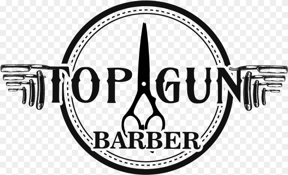 Topgun Barber Circle, Logo, Emblem, Symbol, Festival Png Image