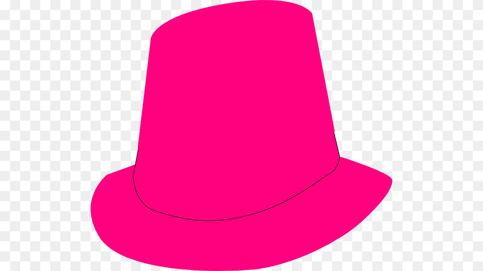 Tophat Clip Art At Hat Fedora Cartoon Pink, Clothing, Hardhat, Helmet, Cowboy Hat Free Transparent Png