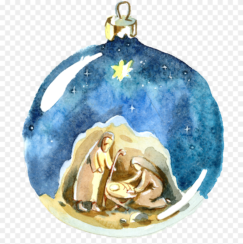 Topic Christmas Specialu2014how To Not Miss The Reason For Jesus In A Manger Watercolor, Accessories, Person, Art, Painting Free Transparent Png