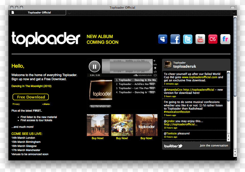 Toploader Dancing In The Moonlight, File, Webpage, Computer Hardware, Electronics Png Image
