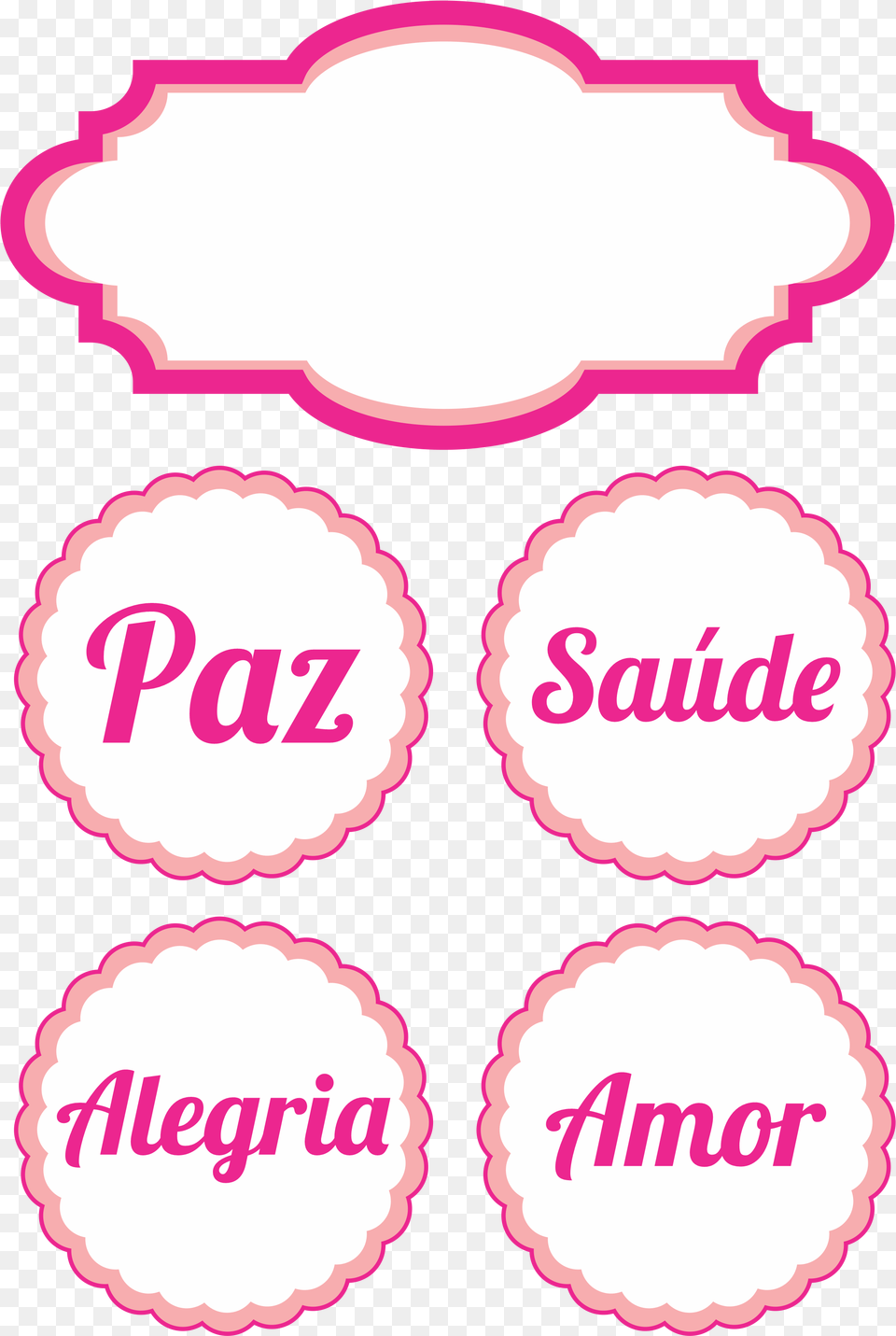 Topo De Bolo Para Festas Femininas Rosa Pink Dot, Home Decor, Sticker Free Transparent Png