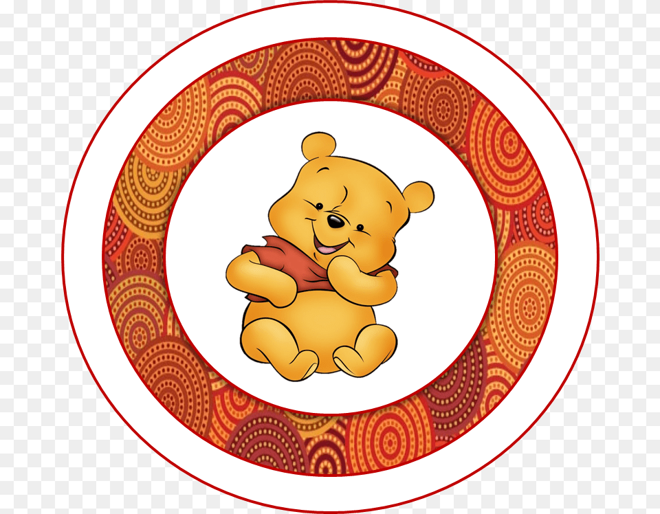 Toppers O Etiquetas Winnie Pooh Bebe, Baby, Person, Cartoon, Face Free Transparent Png