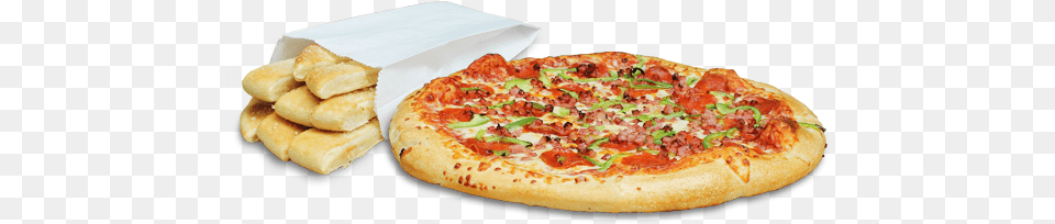 Topping Pizza Wbreadsticks Flatbread, Food, Food Presentation Free Png