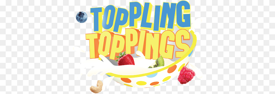 Toppling Toppings Logo Logo, Berry, Food, Fruit, Plant Free Transparent Png