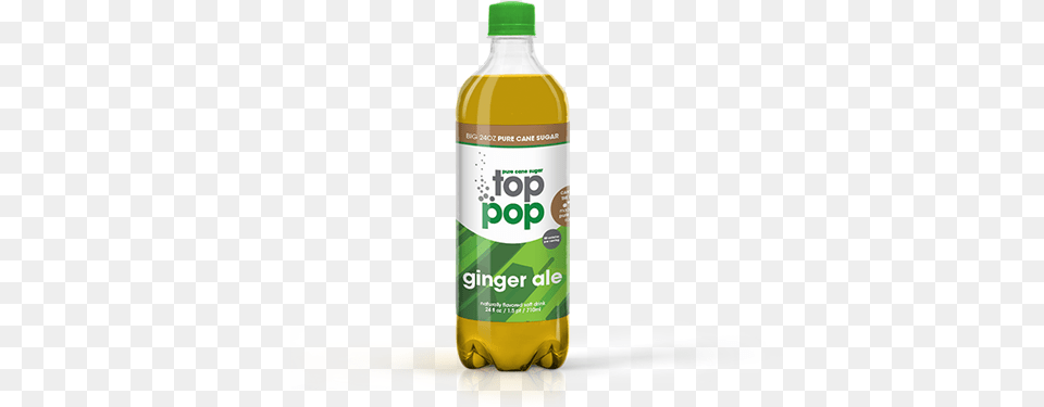 Toppop 24 Ginger Ale Oak Beverages Inc, Beverage, Cooking Oil, Food, Bottle Png