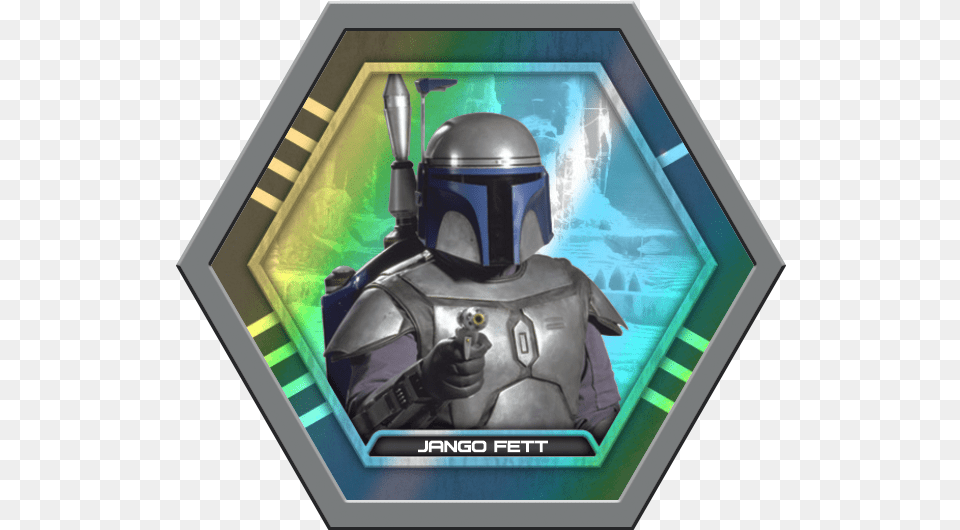 Topps Star Wars Galactic Connexions Jango Fett Star Wars, Armor, Adult, Male, Man Png Image