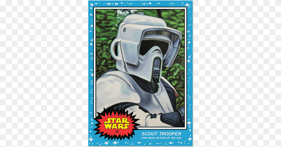 Topps Sw Living Set Card Star Wars 9 Topps, Helmet, Person Free Transparent Png