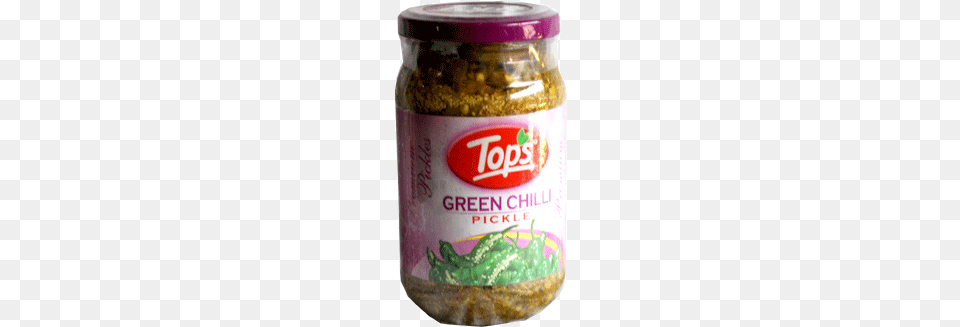 Tops Green Chilli Pickle Tops Green Chilli Pickle, Food, Relish, Ketchup Png