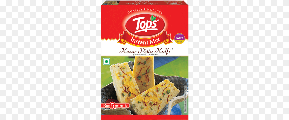 Tops Kesar Pista Kulfi, Dessert, Food, Pastry, Bread Free Png Download