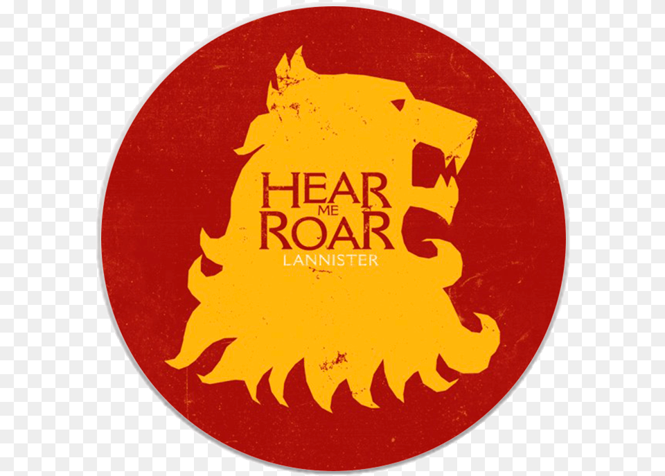 Topsocket Casa Lannister Game Of Thrones House Of Hear Of Roar, Logo, Book, Publication, Road Sign Free Transparent Png