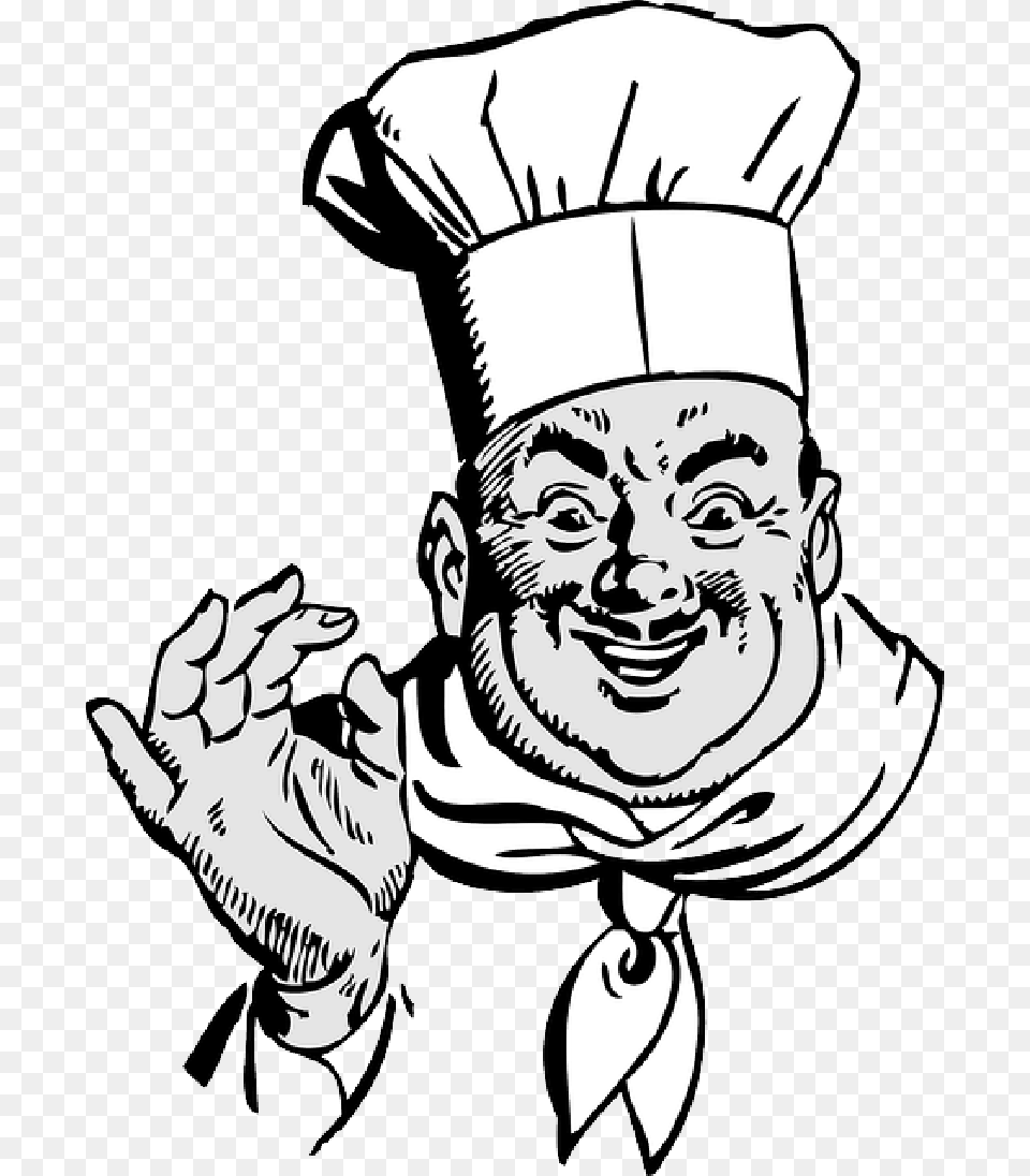 Toque Chef People Happy Lady Girl Face Cartoon Cooking, Art, Baby, Person, Drawing Png