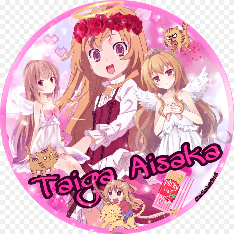 Toradora Toradorataiga Taigaaisaka Taiga Toradora Taiga Toradora Orange, Publication, Book, Comics, Person Png Image