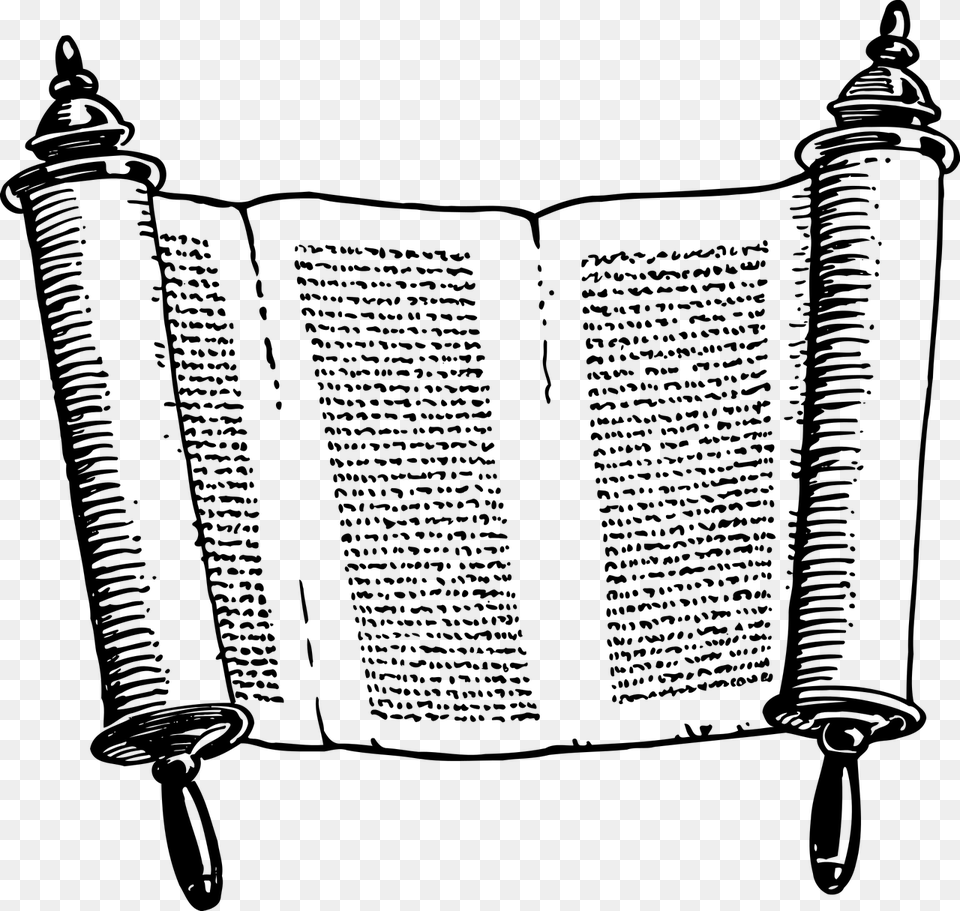 Torah Black And White, Gray Free Png