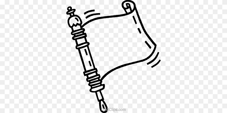 Torah Scroll Royalty Vector Clip Art Illustration, Text, Bow, Weapon Free Transparent Png