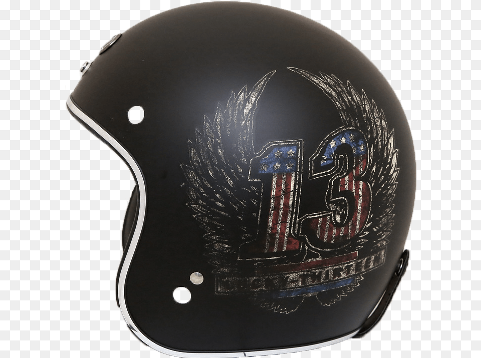 Torc Dot Helmet Flat Black Wings Helmet Side, Crash Helmet, American Football, Football, Person Free Transparent Png