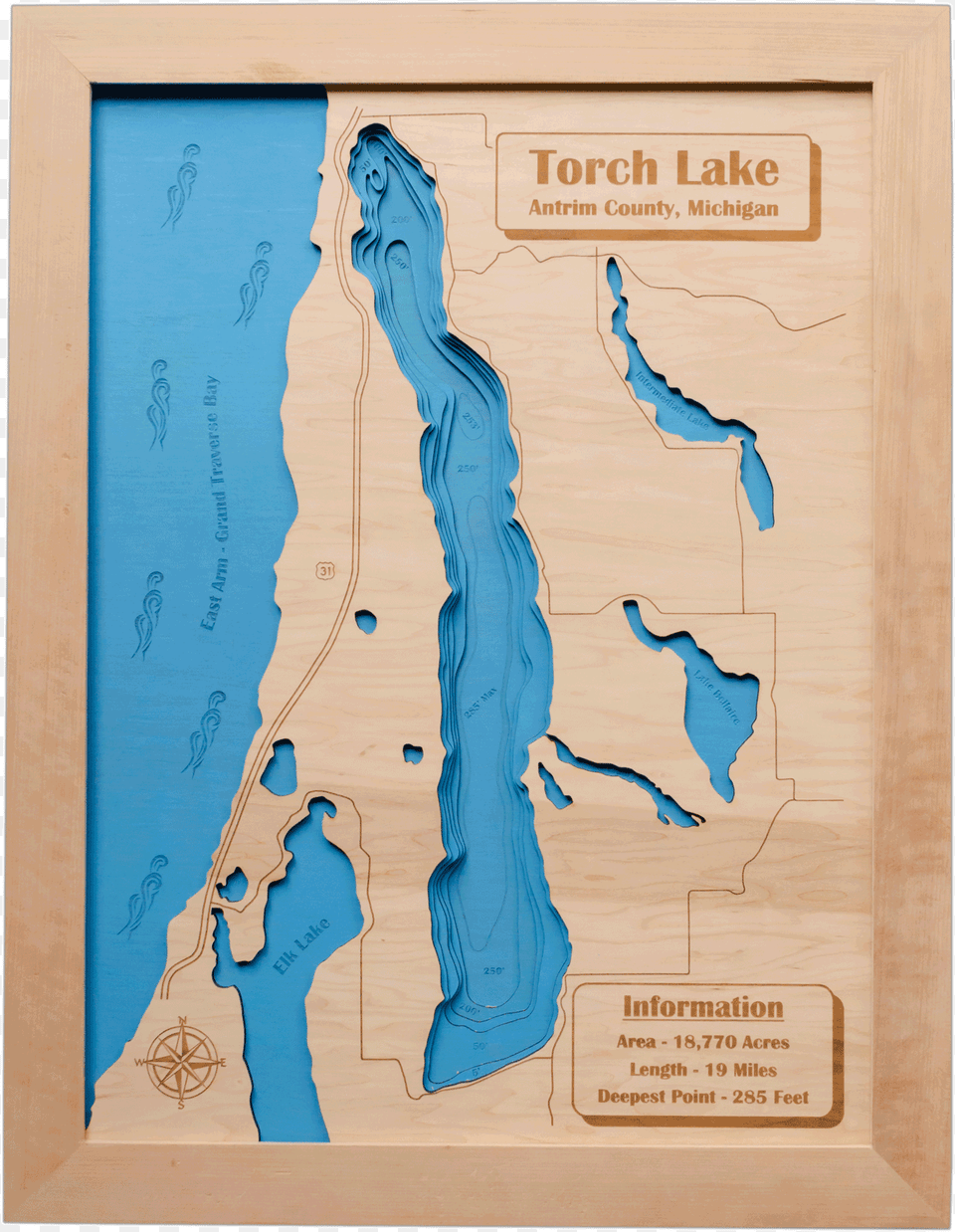 Torch Lake 3d Map Torch Lake Outline, Chart, Plot, Person, Wood Free Transparent Png
