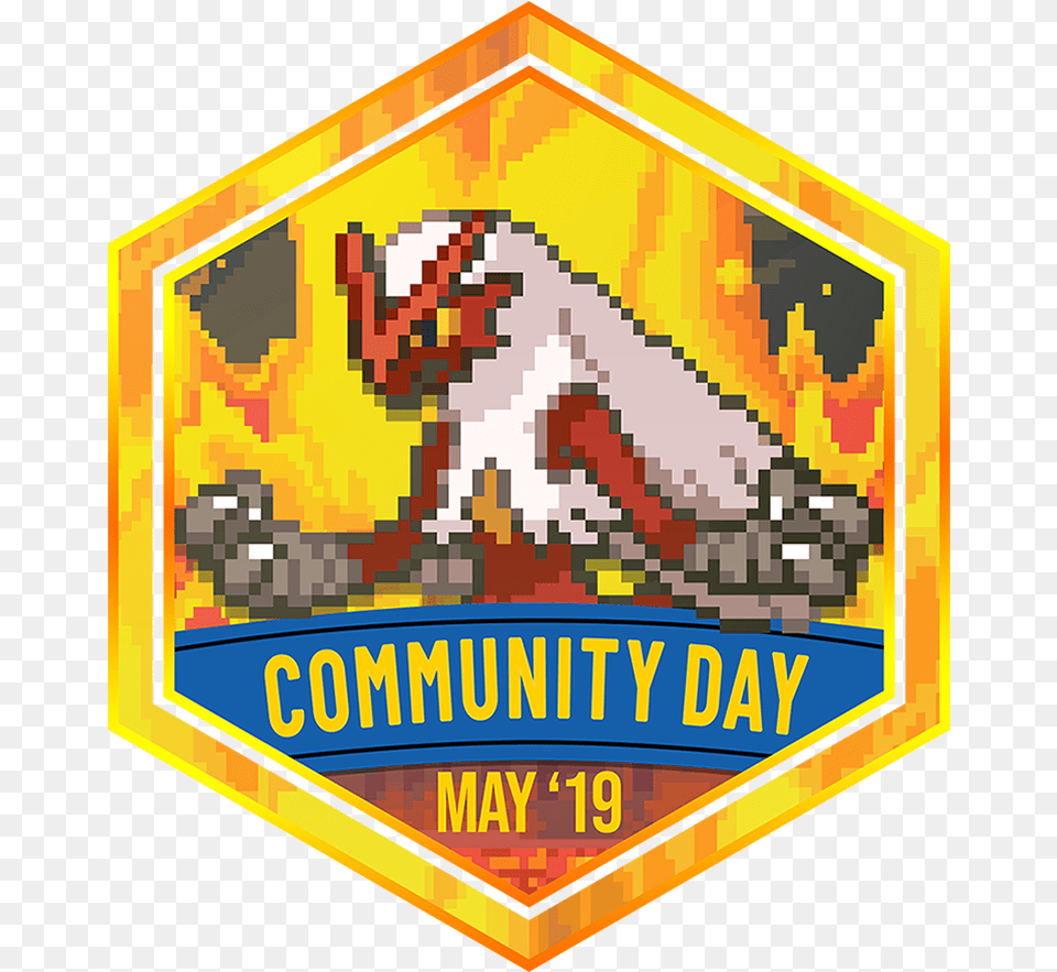 Torchic Community Day Badge, Logo, Symbol, Emblem Free Transparent Png