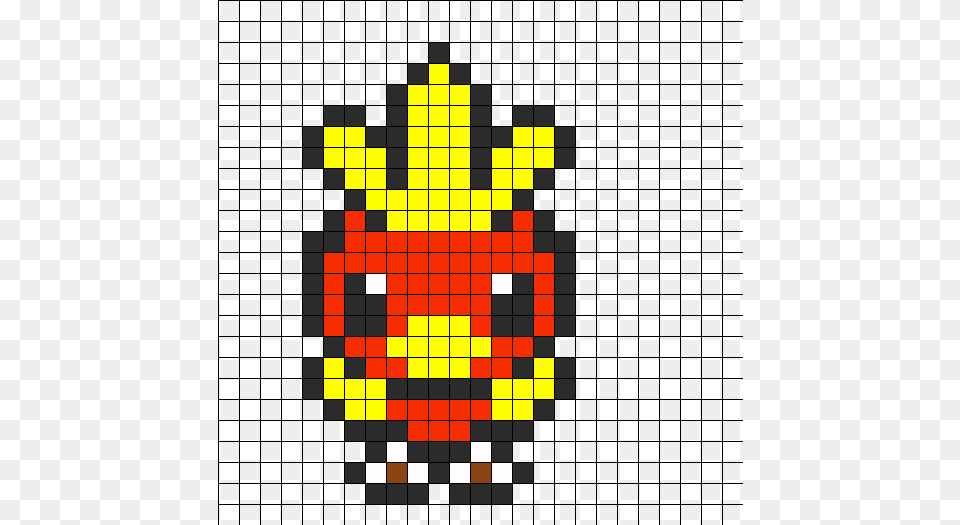 Torchic Overworld Sprite Perler Bead Pattern Bead Perler Beads Pokemon Torchic, Chess, Game Png Image