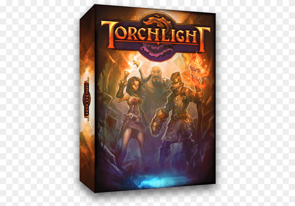 Torchlight Game Cover, Book, Publication, Person, Adult Png Image