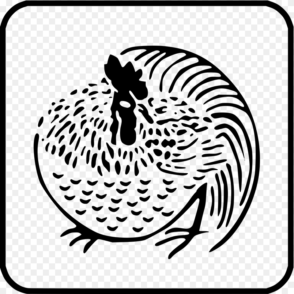 Tori Clip Arts Japanese Family Crest Chicken, Gray Free Png Download