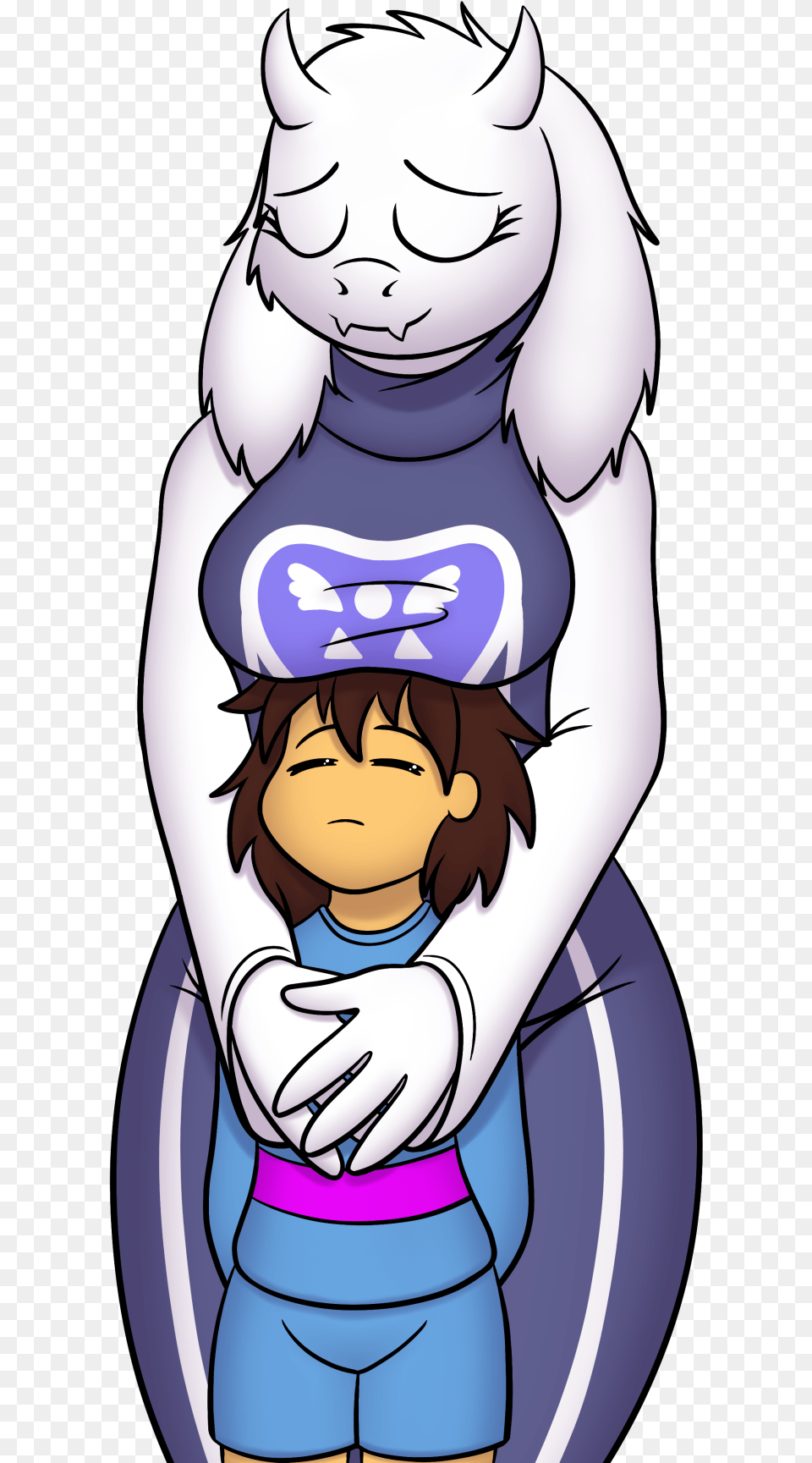 Toriel Hugs You Cartoon, Book, Comics, Publication, Baby Png Image