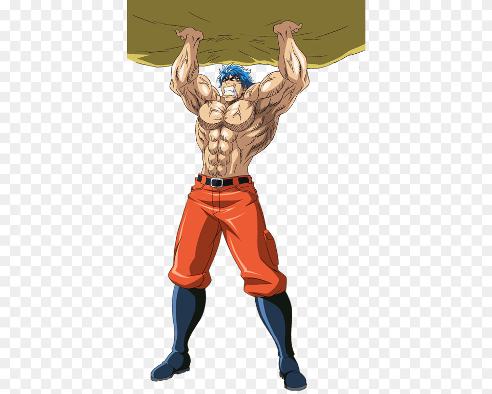 Toriko Holding Rock Holding A Giant Rock, Person, Boy, Child, Male Free Transparent Png