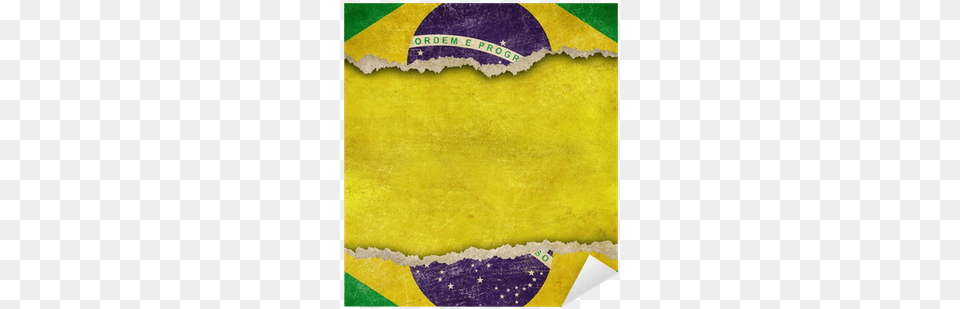 Torn Cardboard Or Old Teared Paper Grunge Brazil Flag Bandeira Do Brasil Rasgada, Birthday Cake, Cake, Cream, Dessert Png