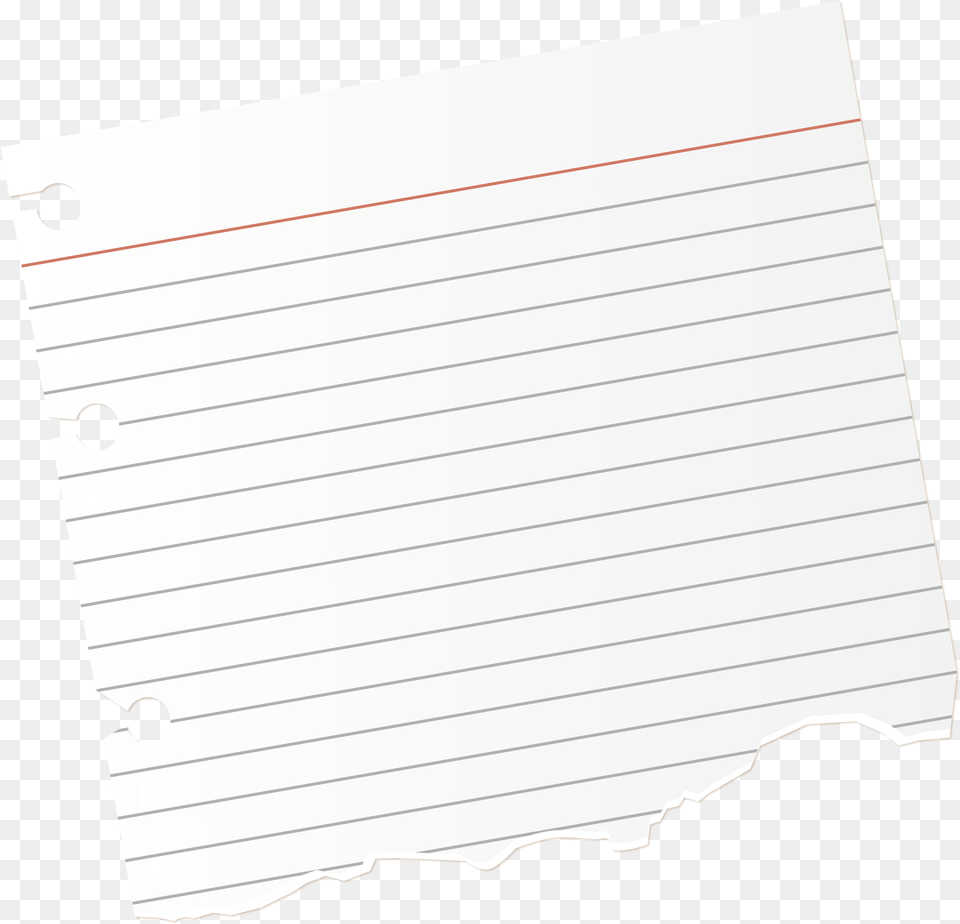 Torn Notebook Paper Torn Sheet Of Paper, Page, Text, White Board Free Png