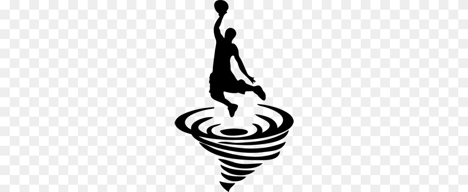 Tornado Clipart Basketball, Silhouette Free Png