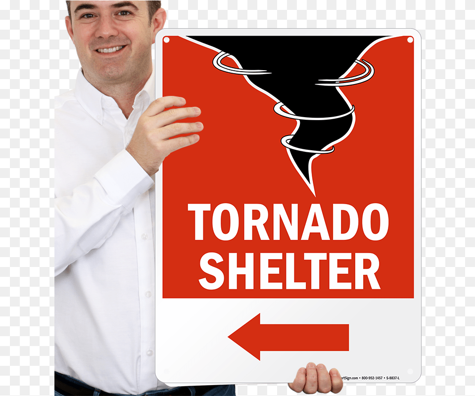 Tornado Warning Sign, Shirt, Clothing, Poster, Person Free Png Download