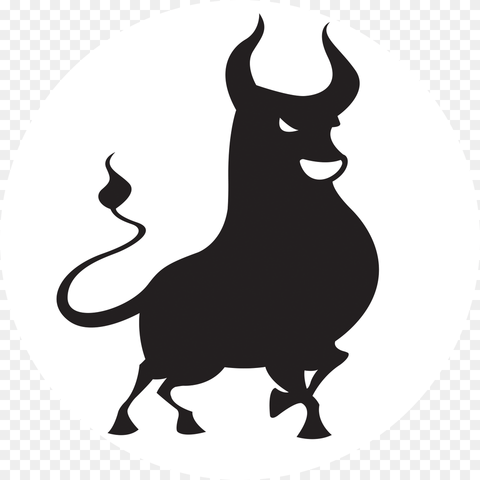 Toro Burger Bar, Silhouette, Stencil, Animal, Cattle Free Png Download