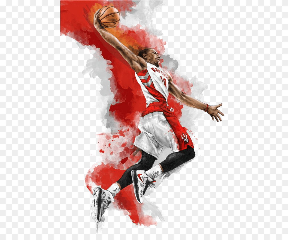 Toronto Basketball Art Wallpaper Denver Computer Demar Derozan Art, Adult, Female, Person, Woman Free Png