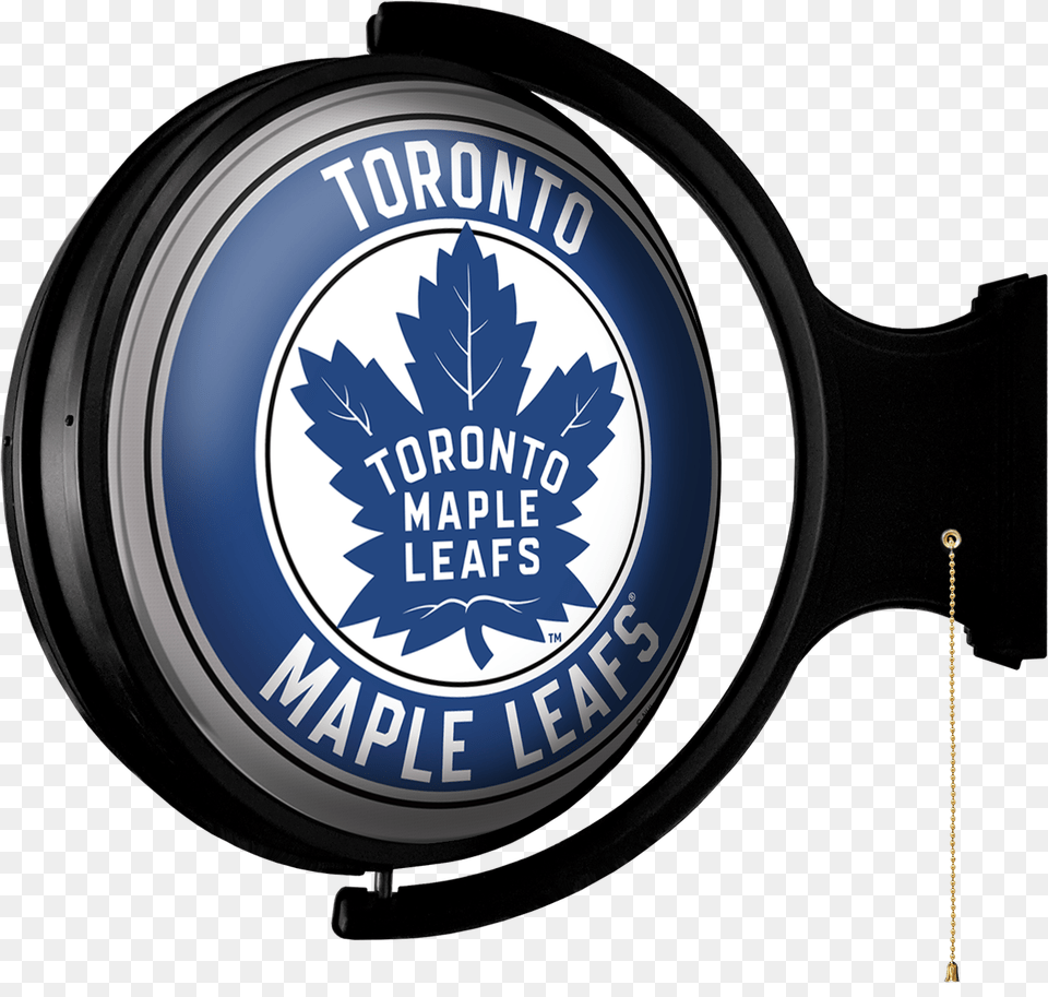Toronto Maple Leaf Original Round Rotating Lighted Wall Sign Solid, Logo, Plant, Symbol Free Png