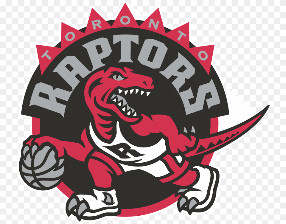 Toronto Raptors Basketball Logos Dinosaur Toronto Raptors Logo, Sticker, Animal, Reptile Free Png