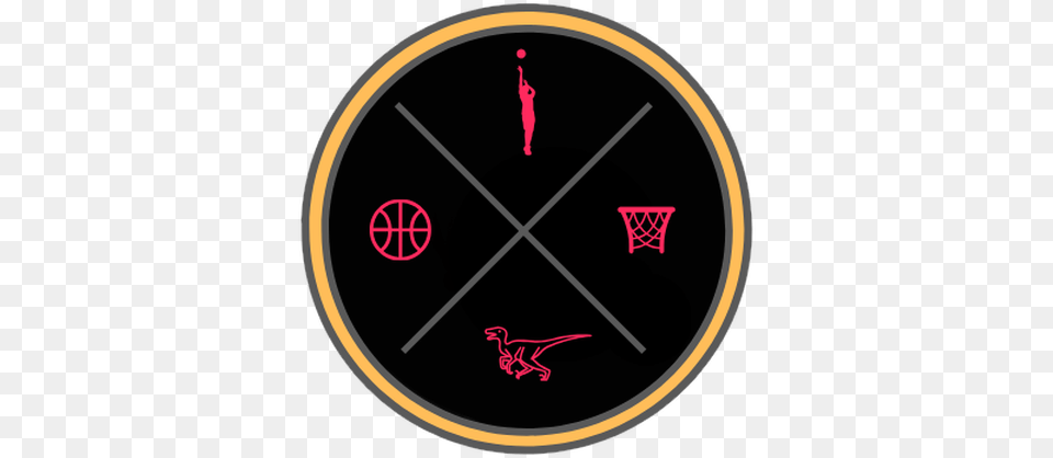 Toronto Raptors Blog Redneck Roundball Circle, Clock, Analog Clock, Wall Clock, Disk Png Image