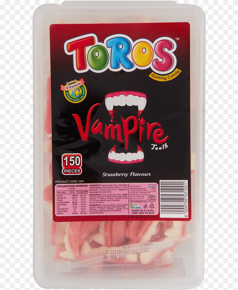 Toros Vampire Teth Straw 150s Sausage, Food, Sweets, Candy, Baby Free Png