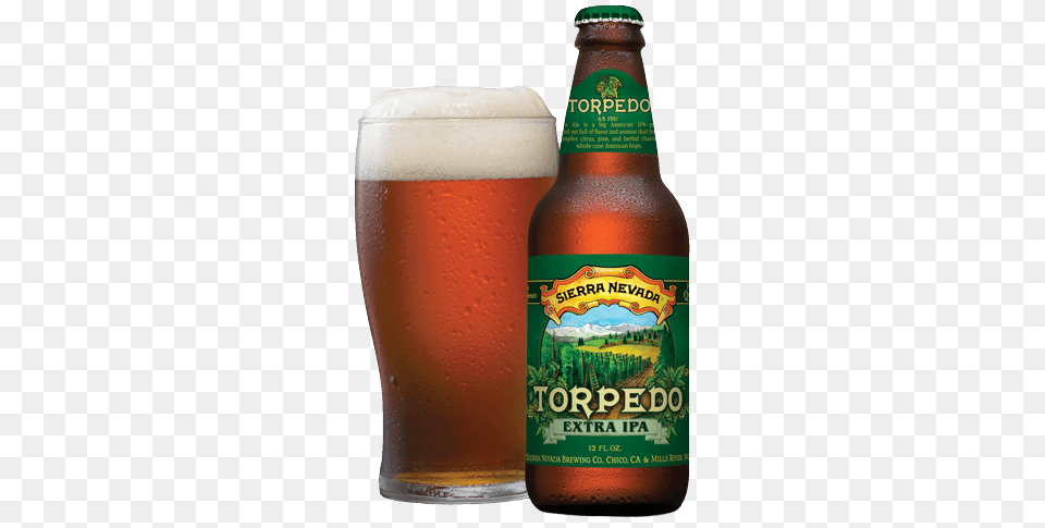 Torpedo Extra Ipa Beer, Alcohol, Lager, Liquor, Bottle Png Image