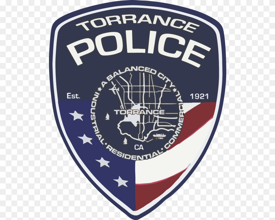 Torrance Police Department Patch, Badge, Logo, Symbol, Disk Free Transparent Png