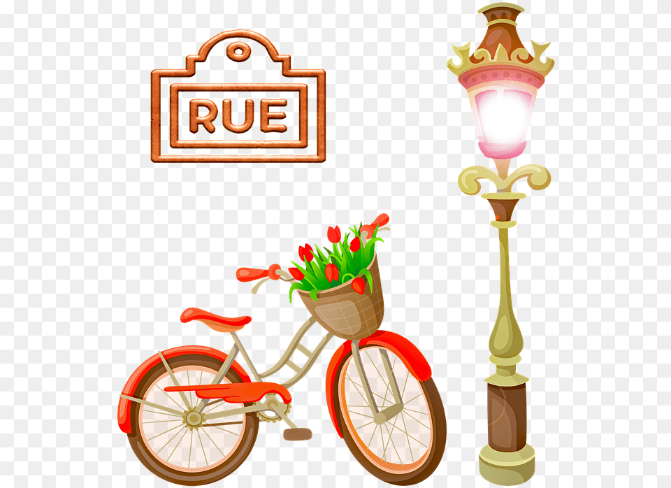 Torre Eiffel Bicicleta Tema Paris, Machine, Wheel, Bicycle, Transportation Free Transparent Png