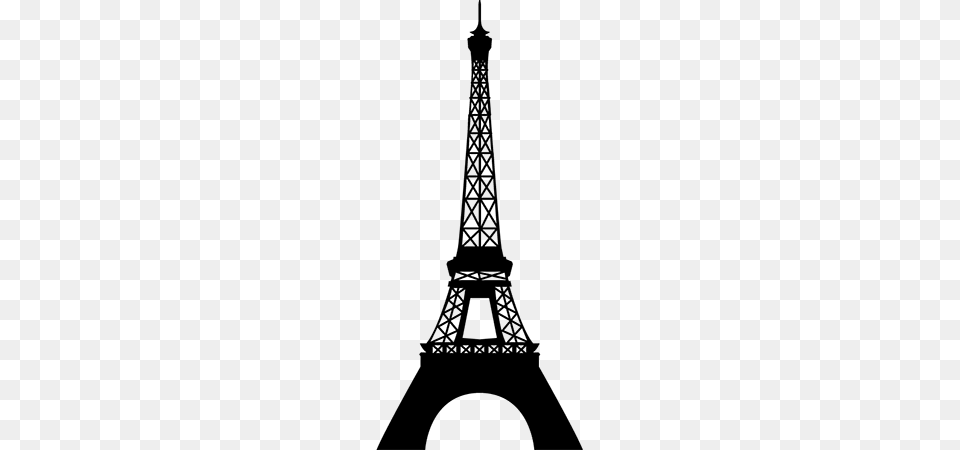 Torre Eiffel Em Image, Gray Free Png Download