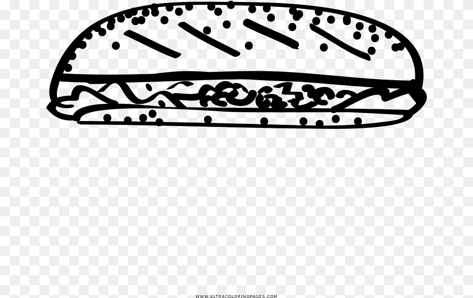 Torta Coloring Page, Gray Free Png Download