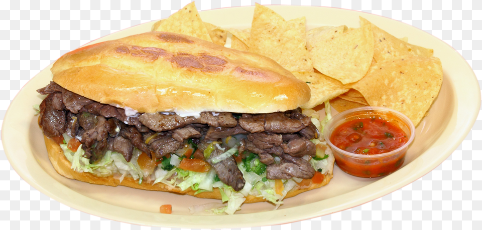 Torta De Asada Torta De Carne Asada, Burger, Food, Food Presentation, Bread Free Transparent Png