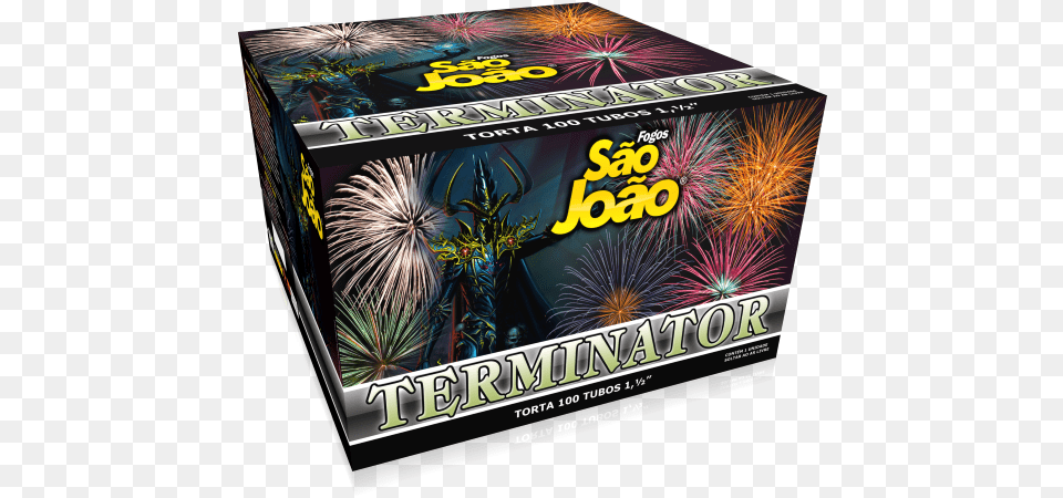Torta De Fogos Terminator Fireworks, Box, Scoreboard, Book, Publication Png