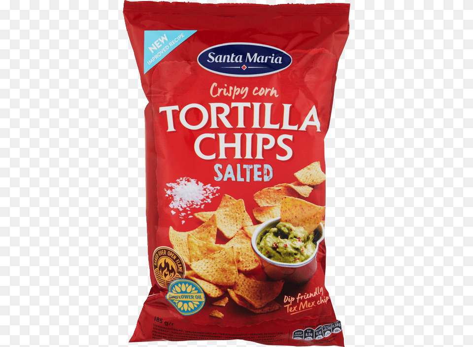Tortilla Chips Salted Santa Maria Tortilla Chips, Food, Snack, Ketchup, Sandwich Free Png Download